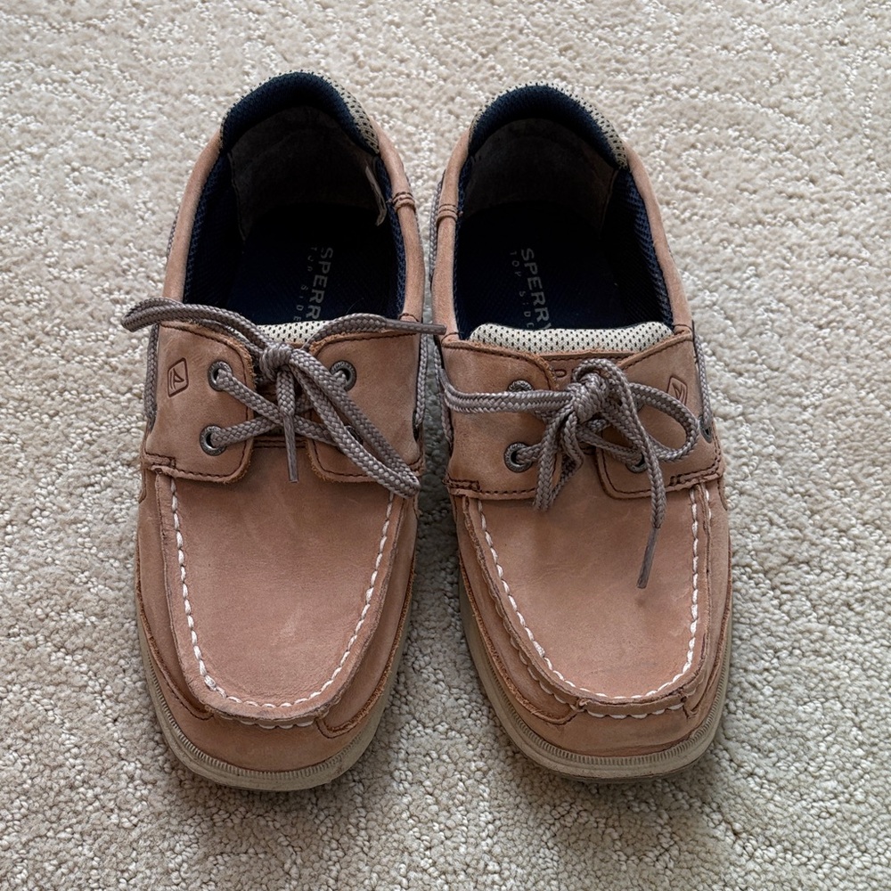 Sperry Docksiders Light Brown Casual, Luttle Boy Size 3